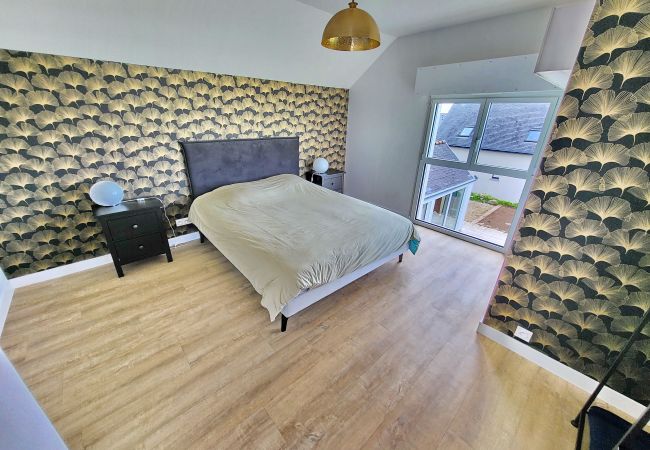 Ferienhaus in Plouhinec - 713-Villa du Roz -Großer Komfort- 180° Meerblick Ferienhaus in Plouhinec - 713-Villa du Roz -Großer Komfort- 180° Meerblick