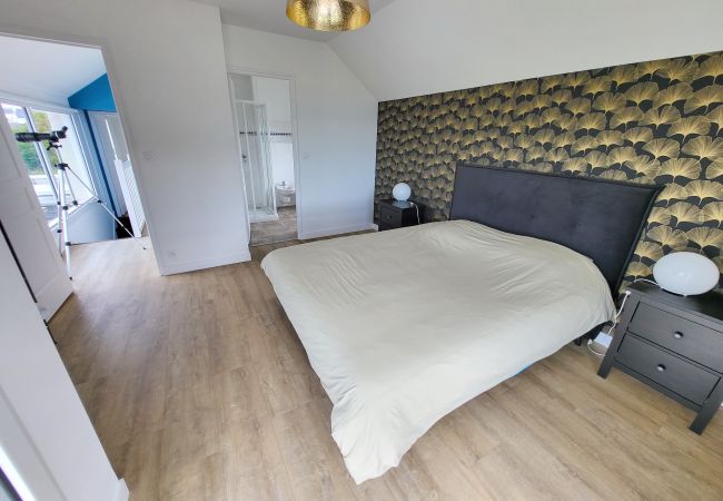 Ferienhaus in Plouhinec - 713-Villa du Roz -Großer Komfort- 180° Meerblick Ferienhaus in Plouhinec - 713-Villa du Roz -Großer Komfort- 180° Meerblick