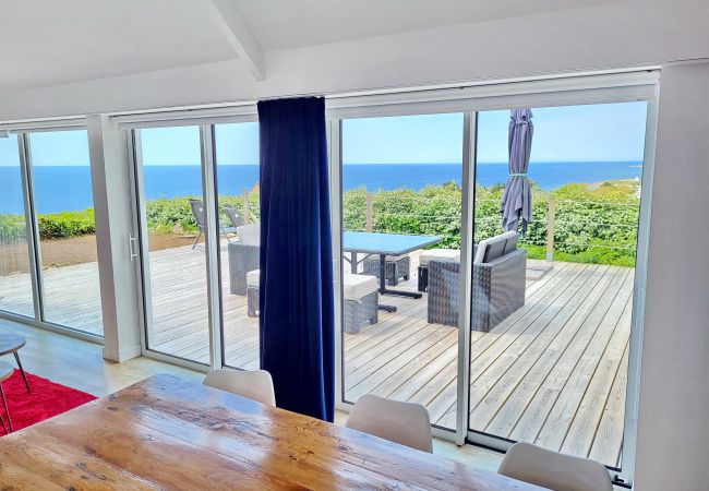Ferienhaus in Plouhinec - 713-Villa du Roz -Großer Komfort- 180° Meerblick Ferienhaus in Plouhinec - 713-Villa du Roz -Großer Komfort- 180° Meerblick