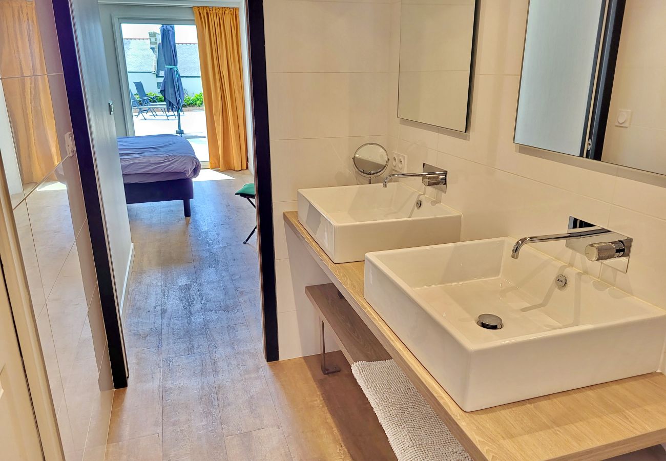 Ferienhaus in Plouhinec - 713-Villa du Roz -Großer Komfort- 180° Meerblick