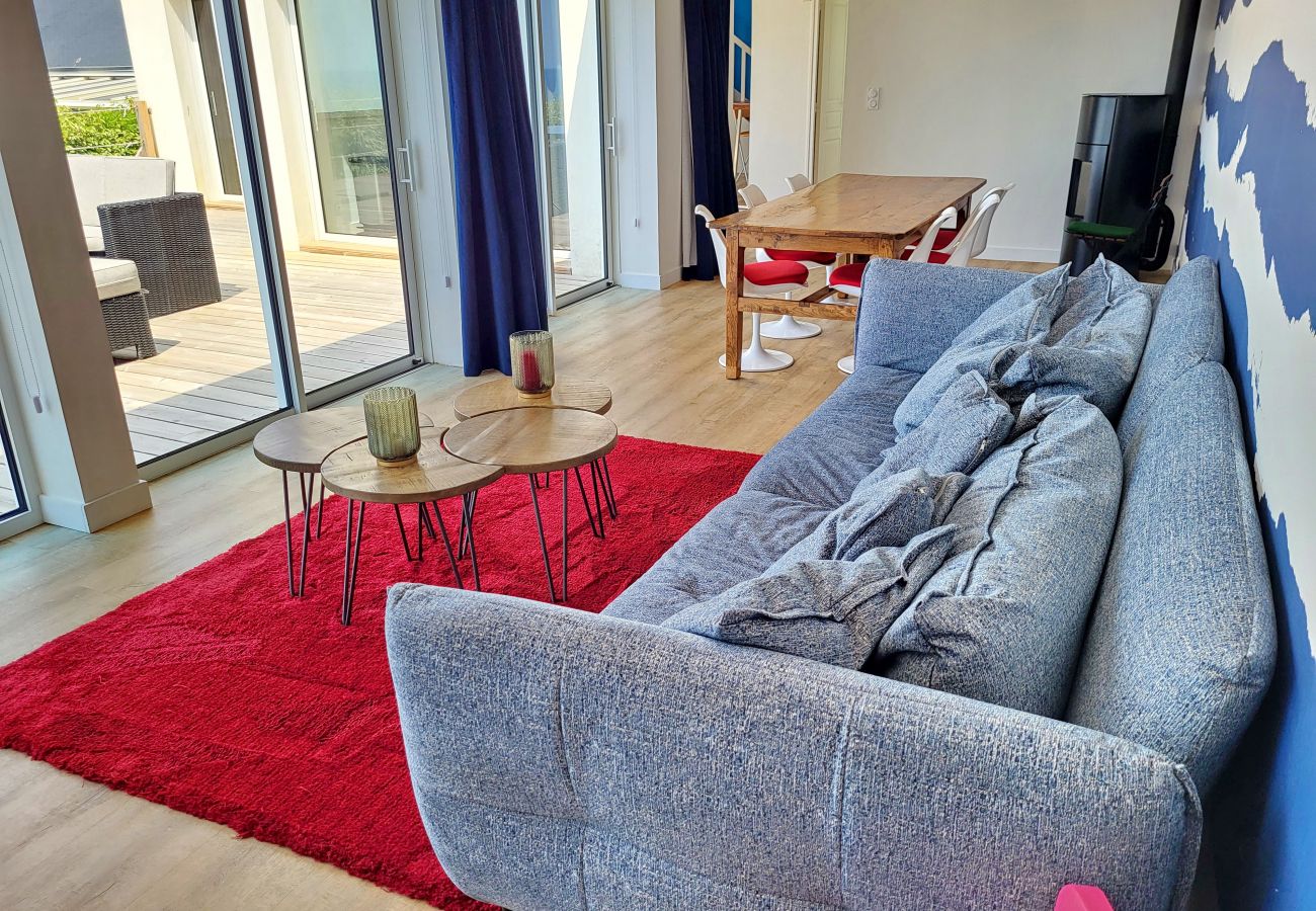 Ferienhaus in Plouhinec - 713-Villa du Roz -Großer Komfort- 180° Meerblick