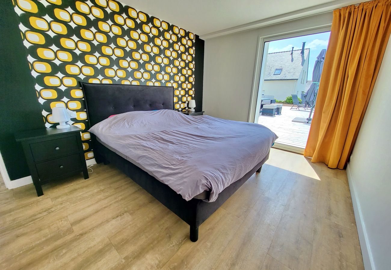 Ferienhaus in Plouhinec - 713-Villa du Roz -Großer Komfort- 180° Meerblick