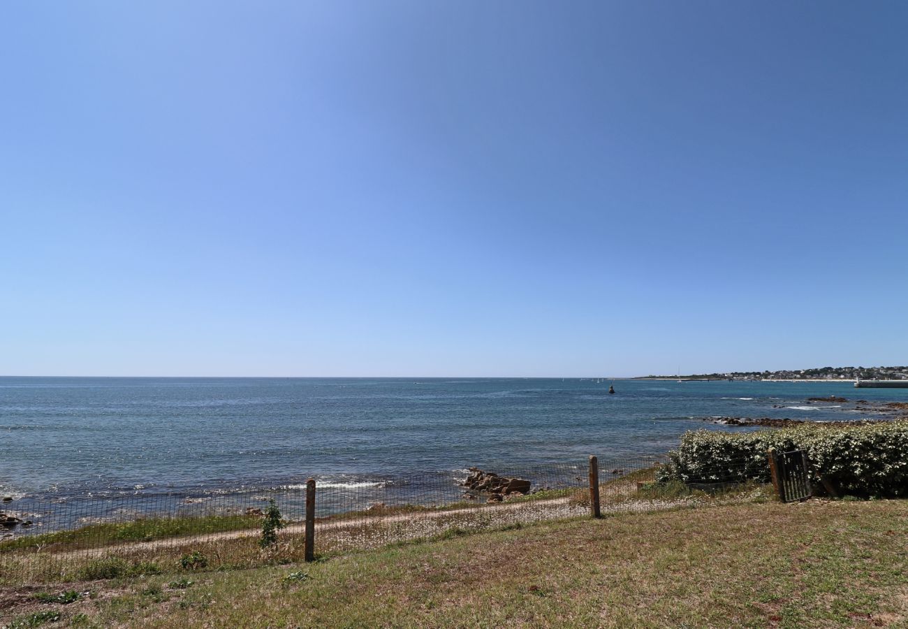 Ferienhaus in Plouhinec - 605-VIlla ocean. Der Atlantik am Ende des Gartens