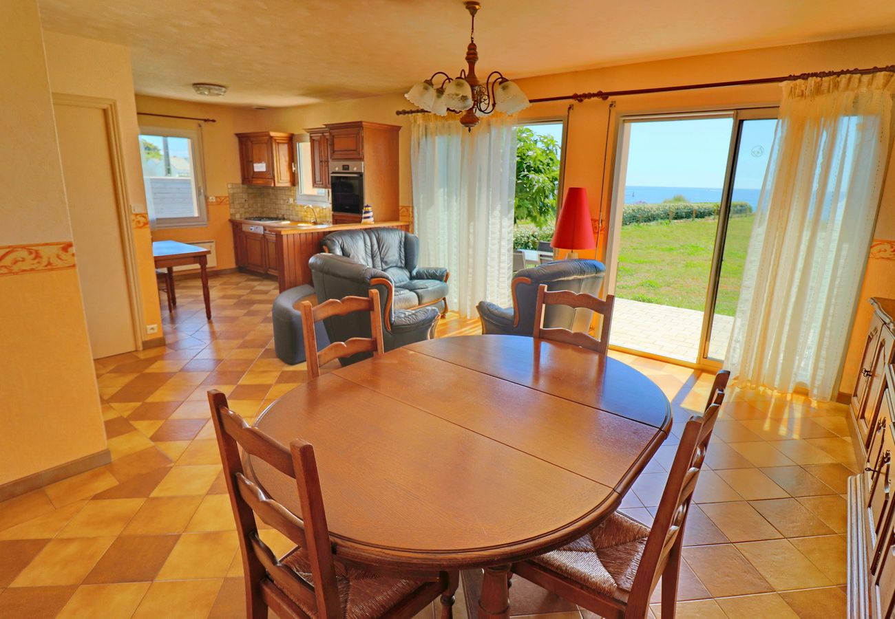 Ferienhaus in Plouhinec - 605-VIlla ocean. Der Atlantik am Ende des Gartens