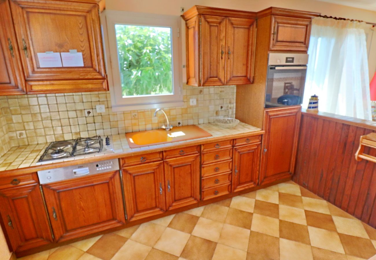 Ferienhaus in Plouhinec - 605-VIlla ocean. Der Atlantik am Ende des Gartens