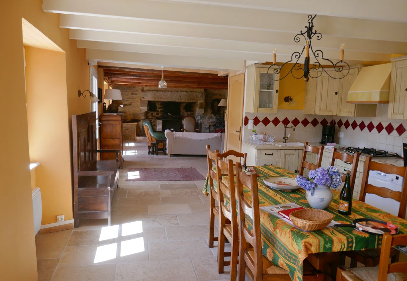 Ferienhaus in Beuzec-Cap-Sizun - 711- Geräumiges bretonisches Bauernhaus, Sauna, großer Garten