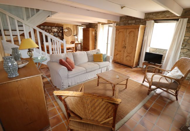 Ferienhaus in Primelin - 391-Schönes Fischerhaus, in Meeresnähe mit Meerblick. Ferienhaus in Primelin - 391-Schönes Fischerhaus, in Meeresnähe mit Meerblick.