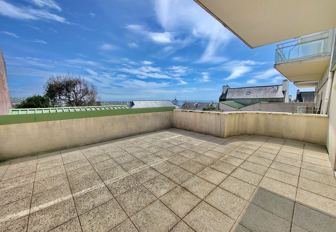 Ferienwohnung in Audierne - 722-Duplex, große Terrasse, Meerblick, 100m vom Strand entfernt