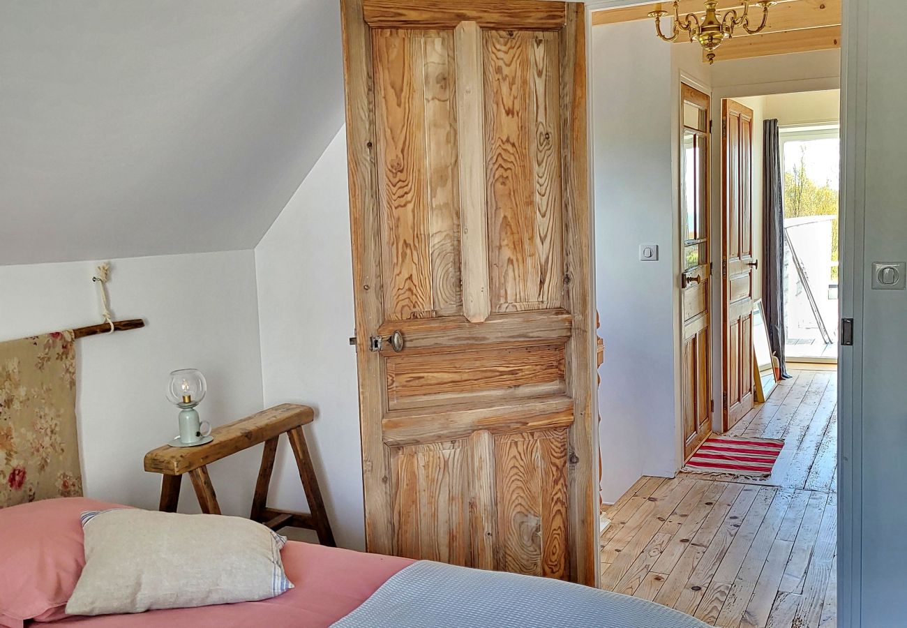 Ferienhaus in Plouhinec - 728-Hoher Komfort, Meerblick, oberstes Dach, Nähe zu den Stränden