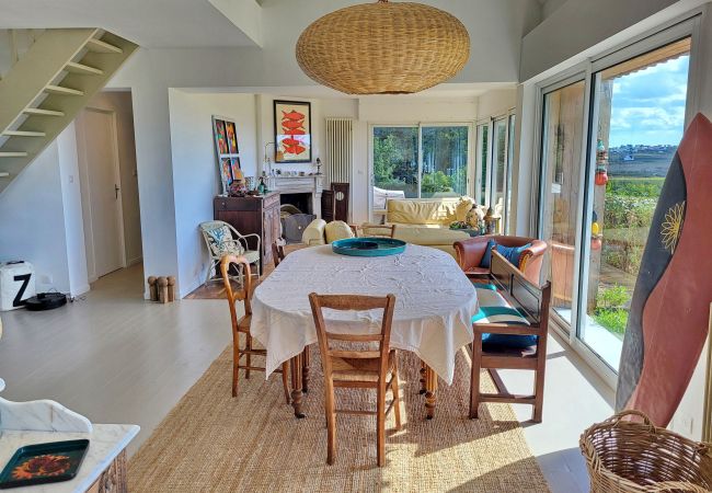 Villa in Primelin - 727- Superb sea view, great comfort, overlooking St Tugen beach Villa in Primelin - 727- Superb sea view, great comfort, overlooking St Tugen beach