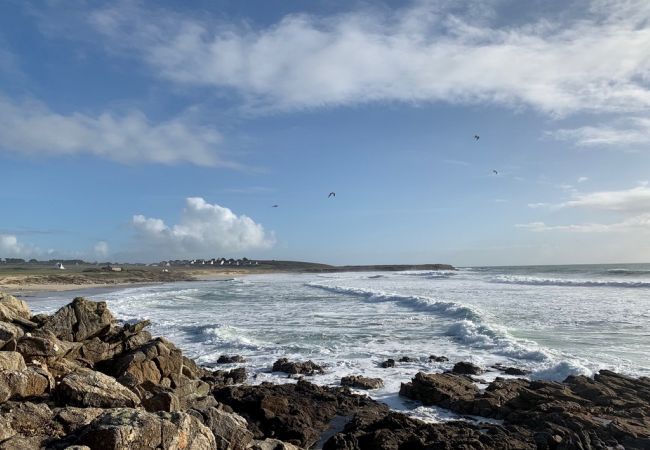 Maison à Esquibien -   622-Ker An Enez,vue mer, la plage au bout du jardin Maison à Esquibien -   622-Ker An Enez,vue mer, la plage au bout du jardin