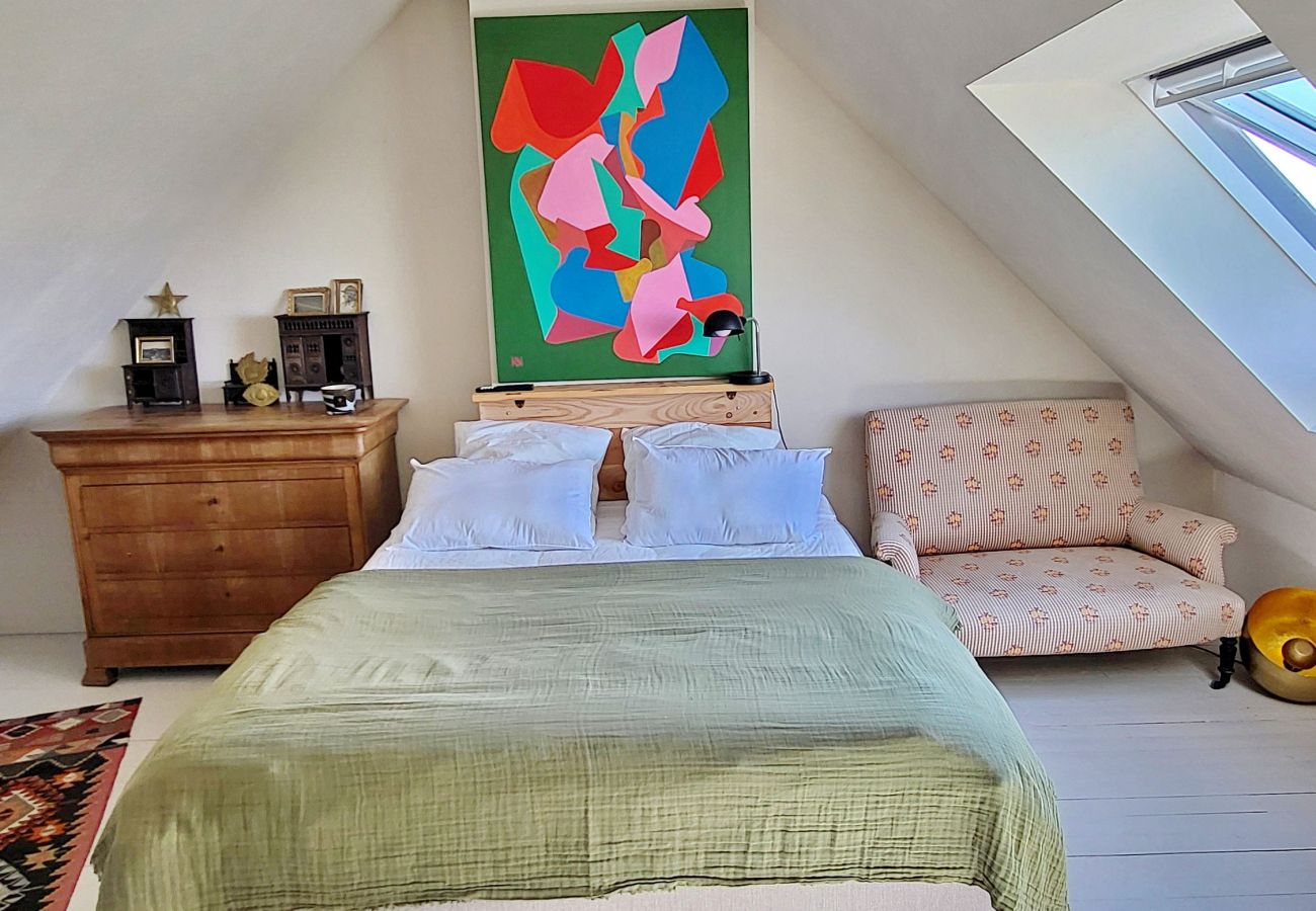 Villa à Primelin - 727- Superbe vue mer, grand confort, les pieds dans l'eau à St Tugen